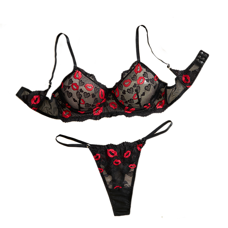 Sheer Bra Lace - Ensemble de lingerie sexy en dentelle